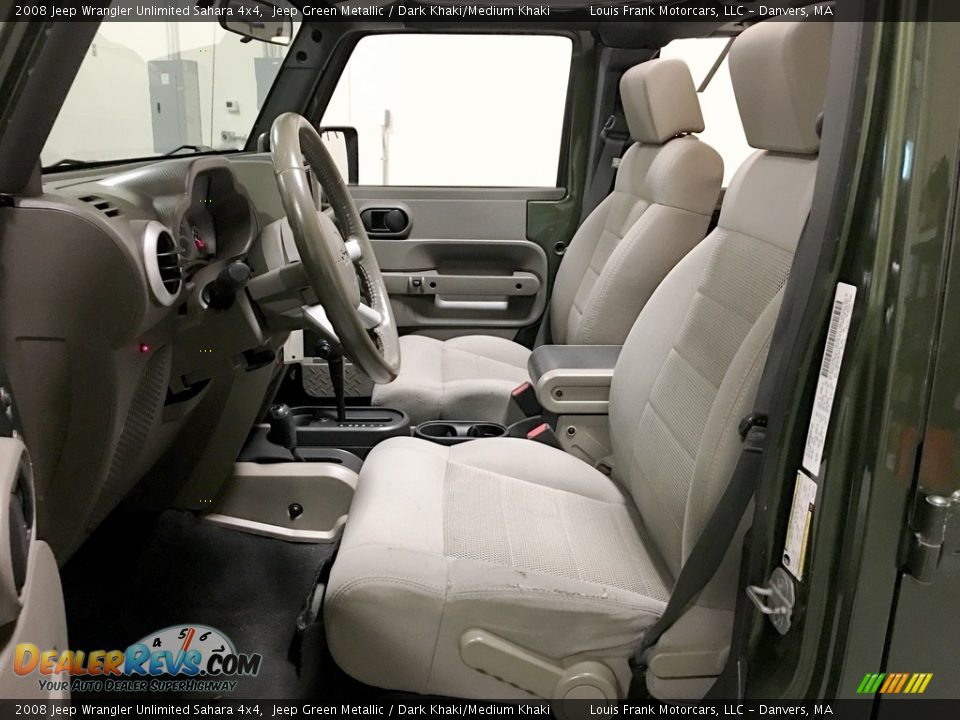 2008 Jeep Wrangler Unlimited Sahara 4x4 Jeep Green Metallic / Dark Khaki/Medium Khaki Photo #12
