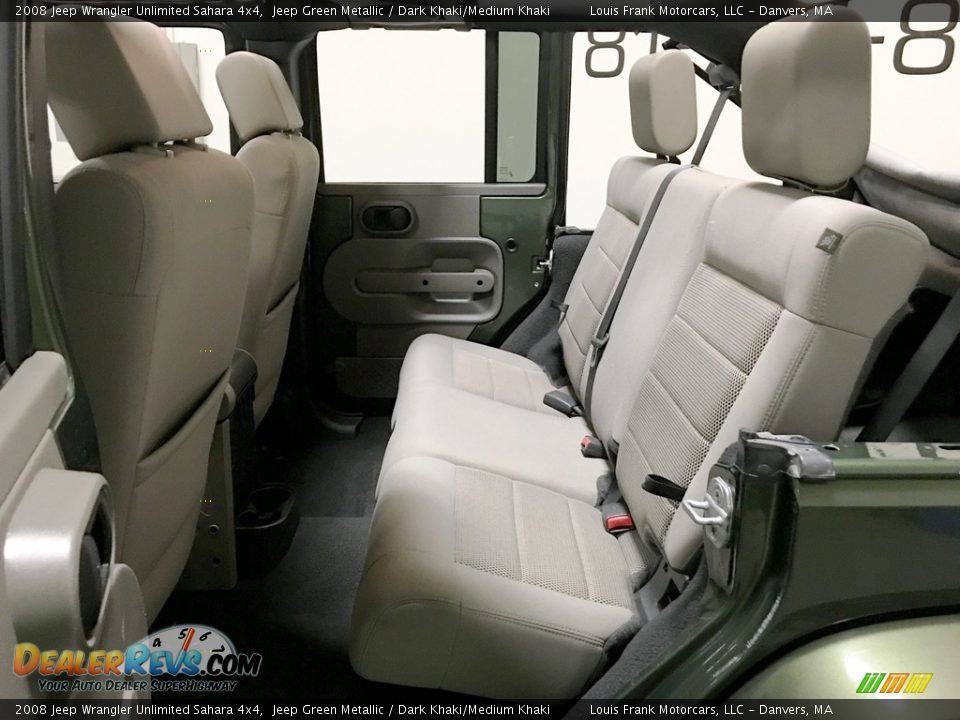 2008 Jeep Wrangler Unlimited Sahara 4x4 Jeep Green Metallic / Dark Khaki/Medium Khaki Photo #14