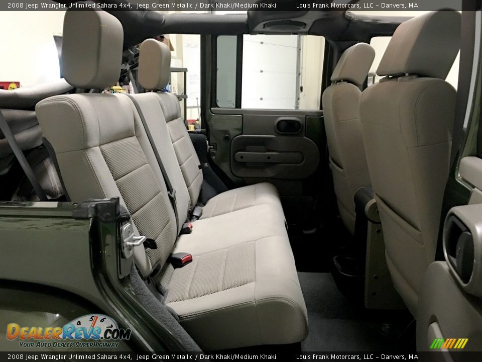 2008 Jeep Wrangler Unlimited Sahara 4x4 Jeep Green Metallic / Dark Khaki/Medium Khaki Photo #15