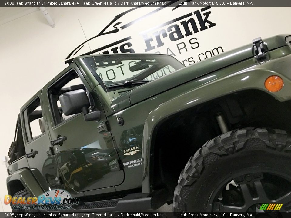 2008 Jeep Wrangler Unlimited Sahara 4x4 Jeep Green Metallic / Dark Khaki/Medium Khaki Photo #20
