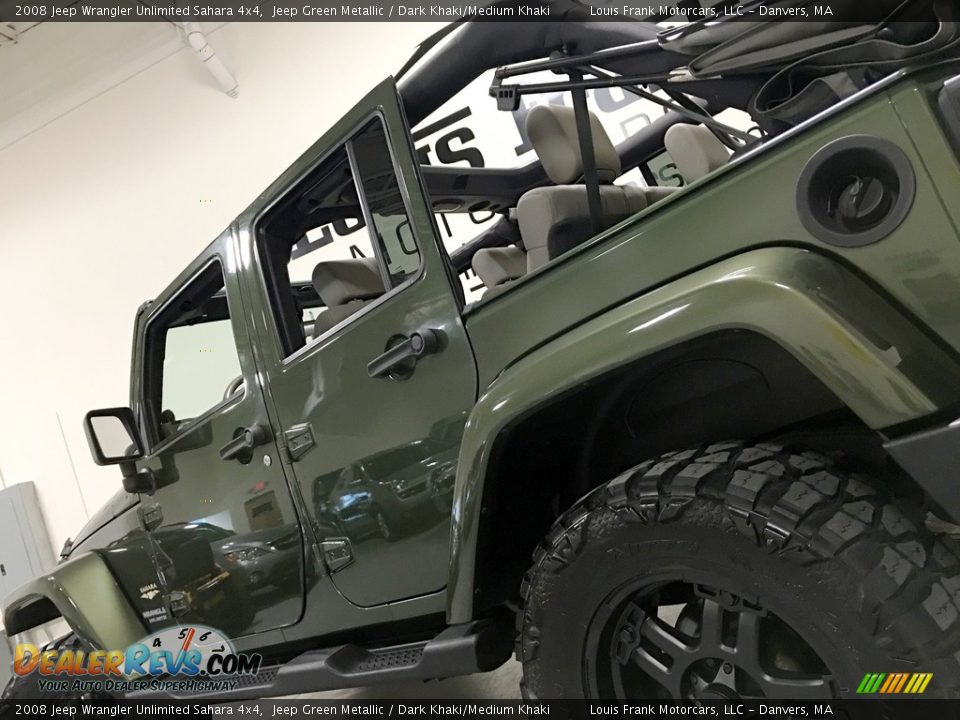 2008 Jeep Wrangler Unlimited Sahara 4x4 Jeep Green Metallic / Dark Khaki/Medium Khaki Photo #21