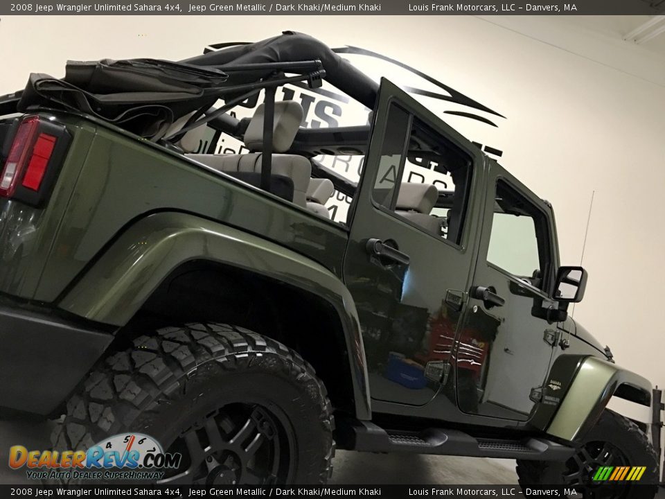 2008 Jeep Wrangler Unlimited Sahara 4x4 Jeep Green Metallic / Dark Khaki/Medium Khaki Photo #23