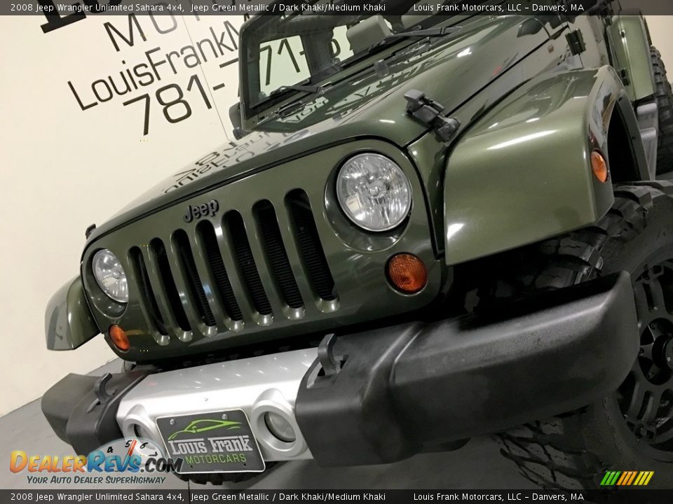 2008 Jeep Wrangler Unlimited Sahara 4x4 Jeep Green Metallic / Dark Khaki/Medium Khaki Photo #24