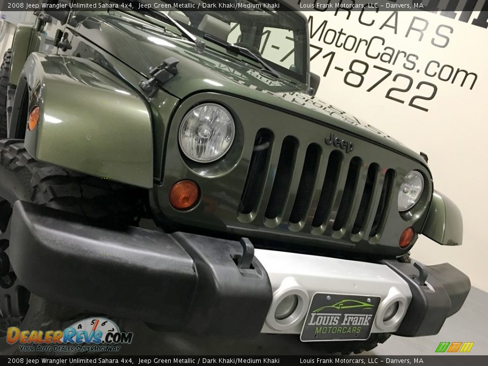2008 Jeep Wrangler Unlimited Sahara 4x4 Jeep Green Metallic / Dark Khaki/Medium Khaki Photo #26