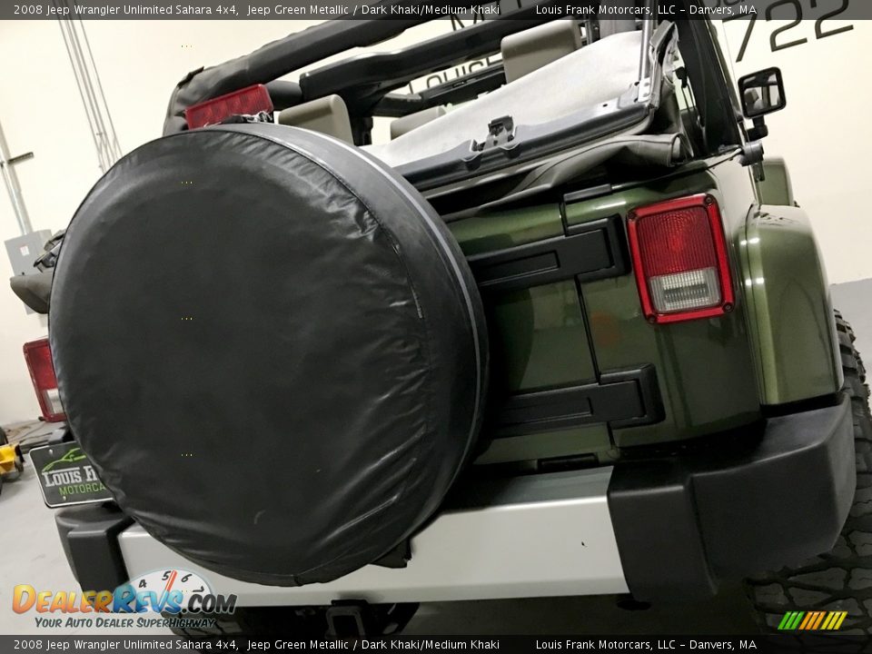 2008 Jeep Wrangler Unlimited Sahara 4x4 Jeep Green Metallic / Dark Khaki/Medium Khaki Photo #27