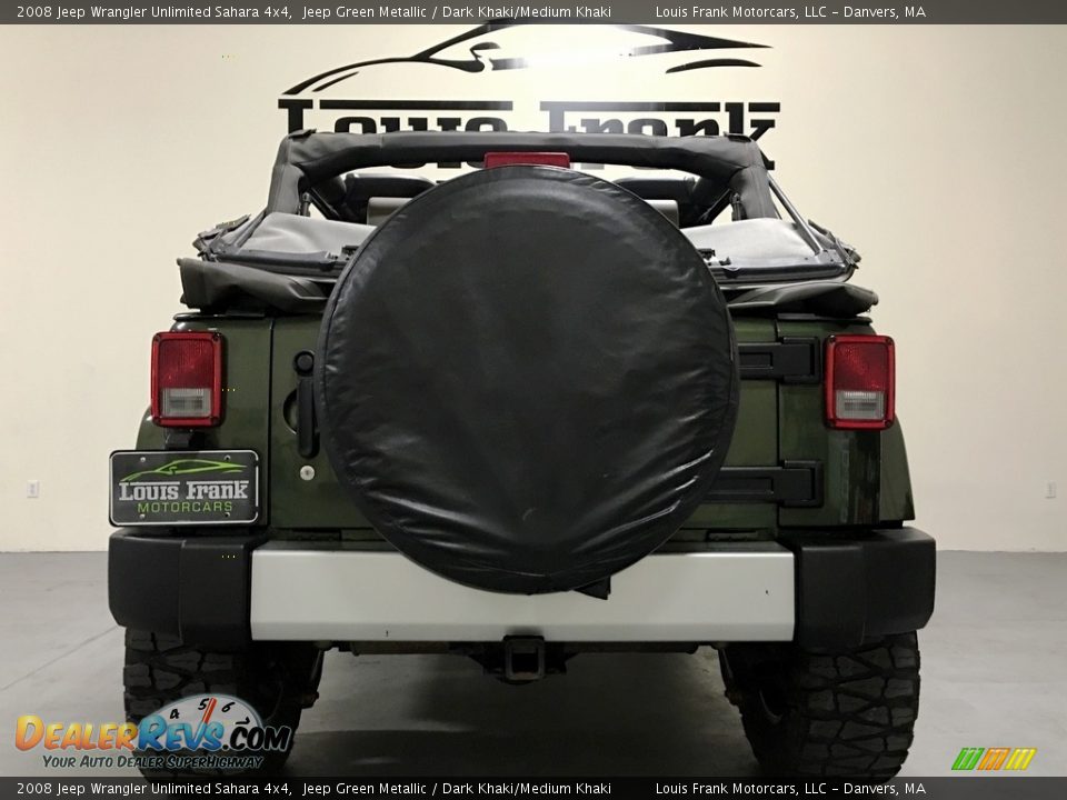 2008 Jeep Wrangler Unlimited Sahara 4x4 Jeep Green Metallic / Dark Khaki/Medium Khaki Photo #28