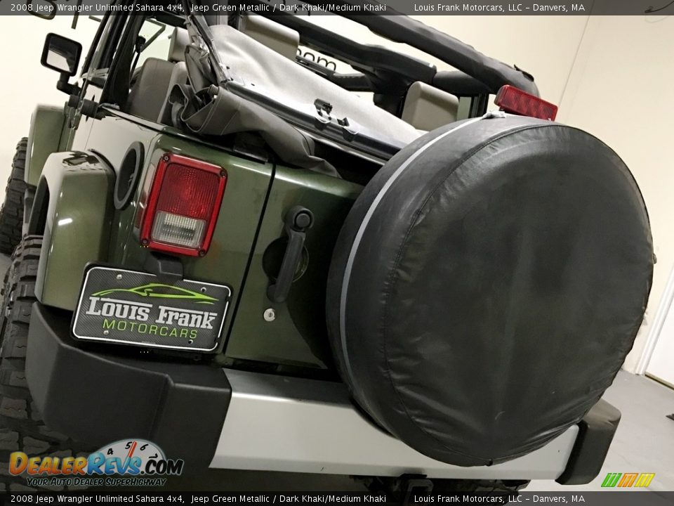 2008 Jeep Wrangler Unlimited Sahara 4x4 Jeep Green Metallic / Dark Khaki/Medium Khaki Photo #29