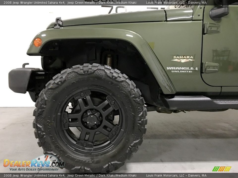 2008 Jeep Wrangler Unlimited Sahara 4x4 Jeep Green Metallic / Dark Khaki/Medium Khaki Photo #30