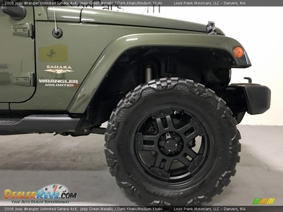 2008 Jeep Wrangler Unlimited Sahara 4x4 Jeep Green Metallic / Dark Khaki/Medium Khaki Photo #31