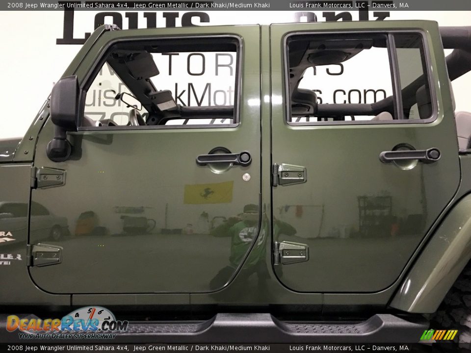 2008 Jeep Wrangler Unlimited Sahara 4x4 Jeep Green Metallic / Dark Khaki/Medium Khaki Photo #32