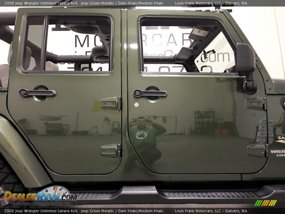 2008 Jeep Wrangler Unlimited Sahara 4x4 Jeep Green Metallic / Dark Khaki/Medium Khaki Photo #33