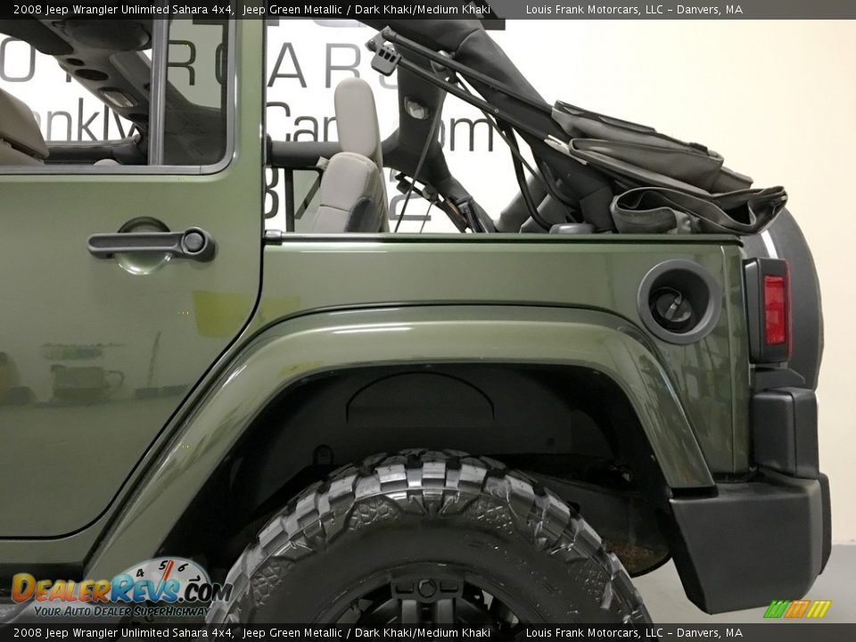 2008 Jeep Wrangler Unlimited Sahara 4x4 Jeep Green Metallic / Dark Khaki/Medium Khaki Photo #34