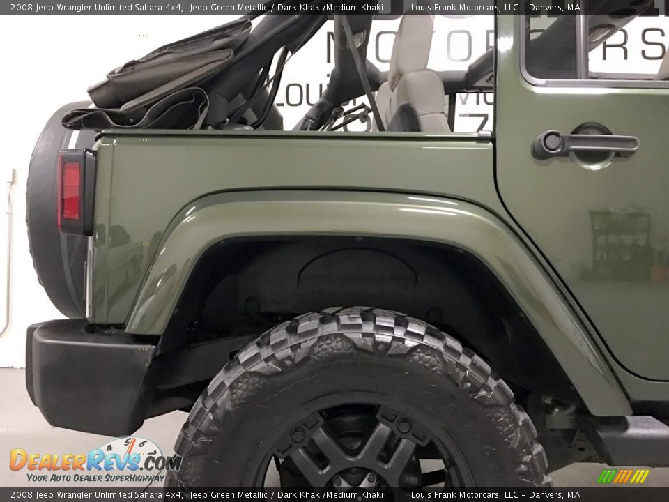 2008 Jeep Wrangler Unlimited Sahara 4x4 Jeep Green Metallic / Dark Khaki/Medium Khaki Photo #35