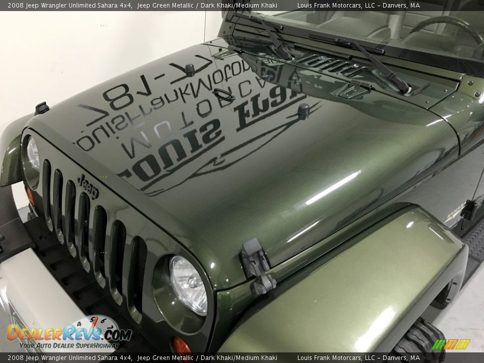 2008 Jeep Wrangler Unlimited Sahara 4x4 Jeep Green Metallic / Dark Khaki/Medium Khaki Photo #36