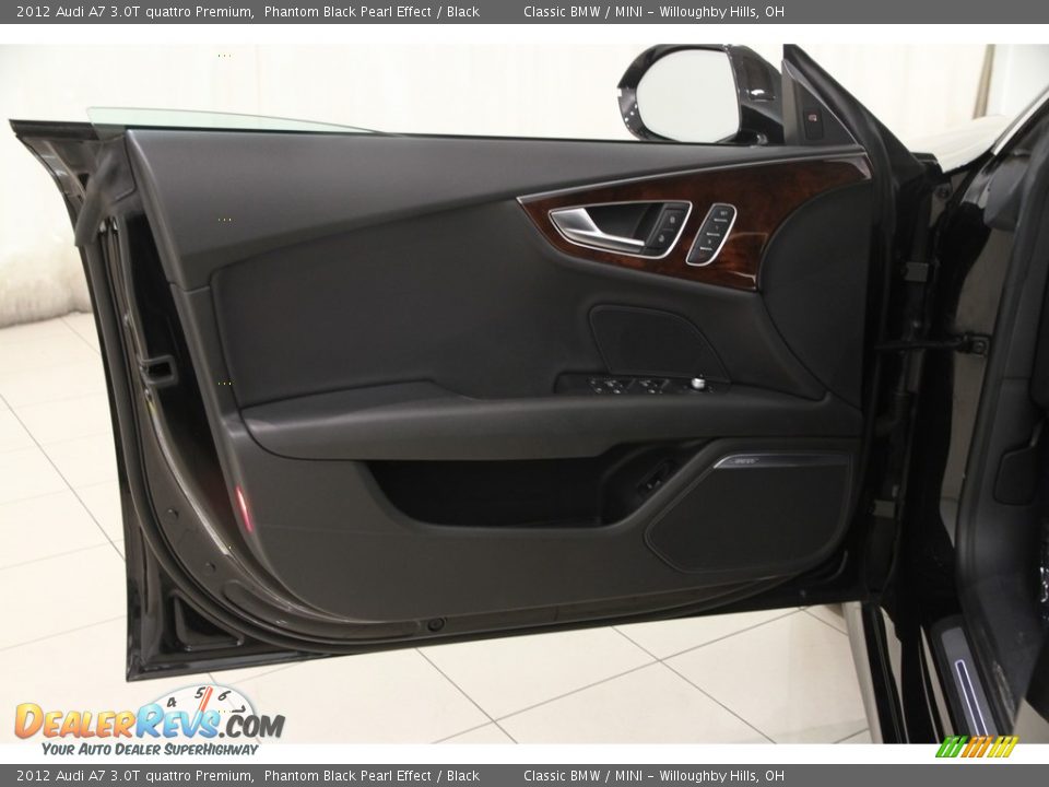 2012 Audi A7 3.0T quattro Premium Phantom Black Pearl Effect / Black Photo #4