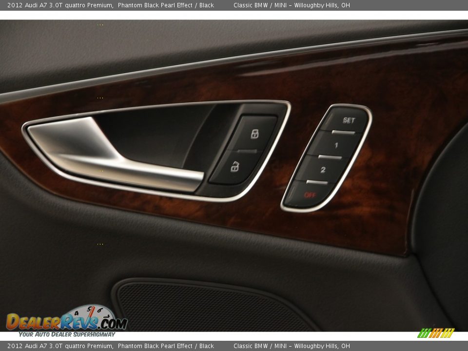 2012 Audi A7 3.0T quattro Premium Phantom Black Pearl Effect / Black Photo #5
