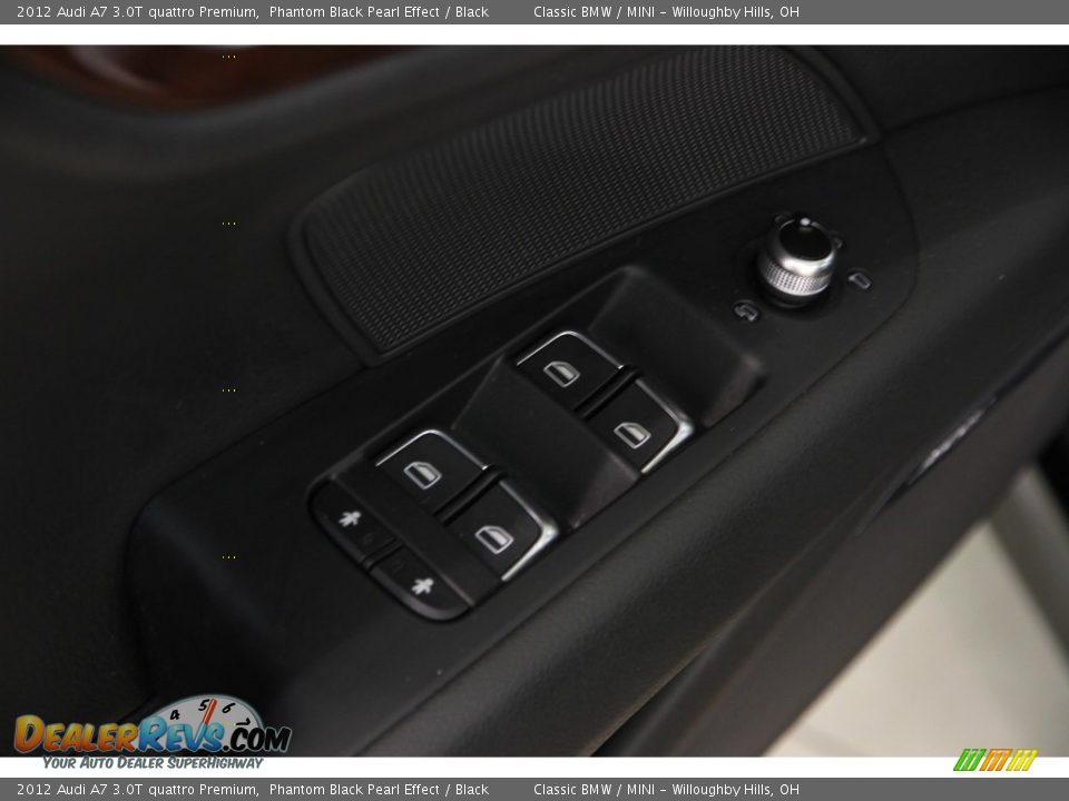 2012 Audi A7 3.0T quattro Premium Phantom Black Pearl Effect / Black Photo #6
