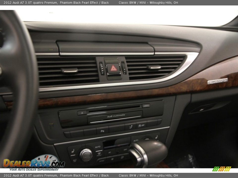 2012 Audi A7 3.0T quattro Premium Phantom Black Pearl Effect / Black Photo #11