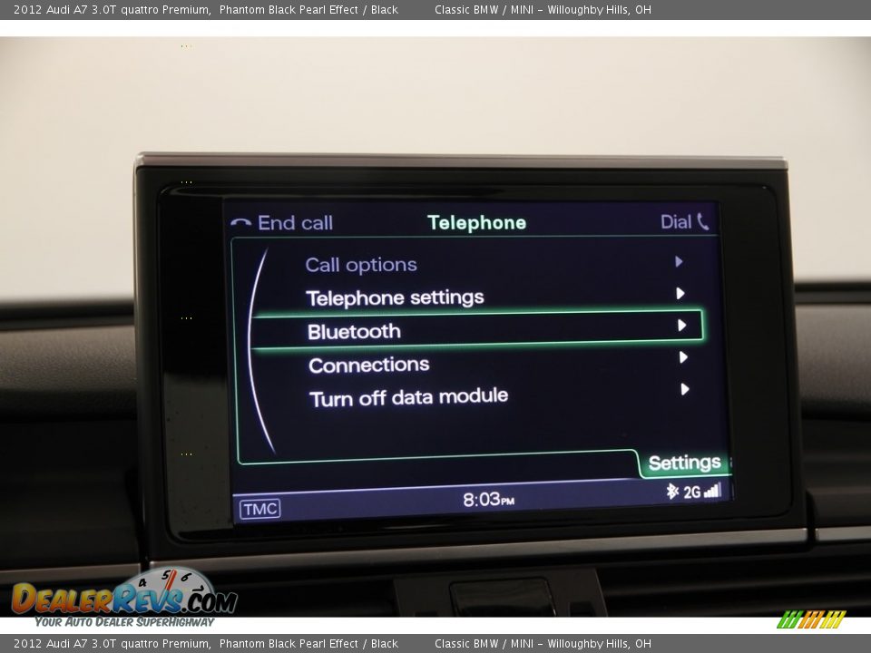 2012 Audi A7 3.0T quattro Premium Phantom Black Pearl Effect / Black Photo #15