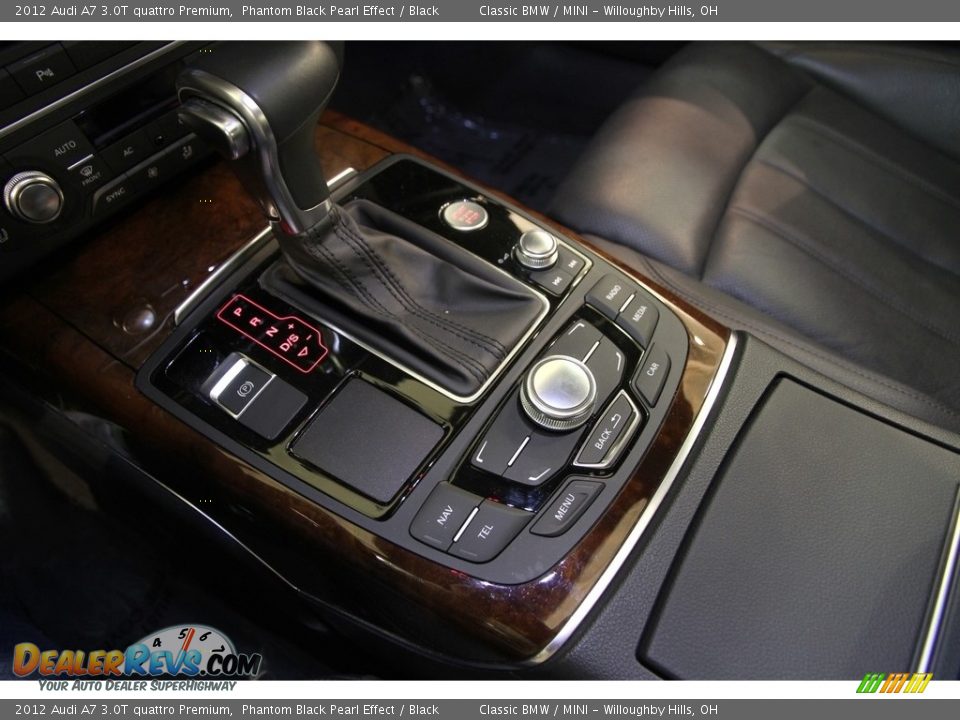 2012 Audi A7 3.0T quattro Premium Phantom Black Pearl Effect / Black Photo #17