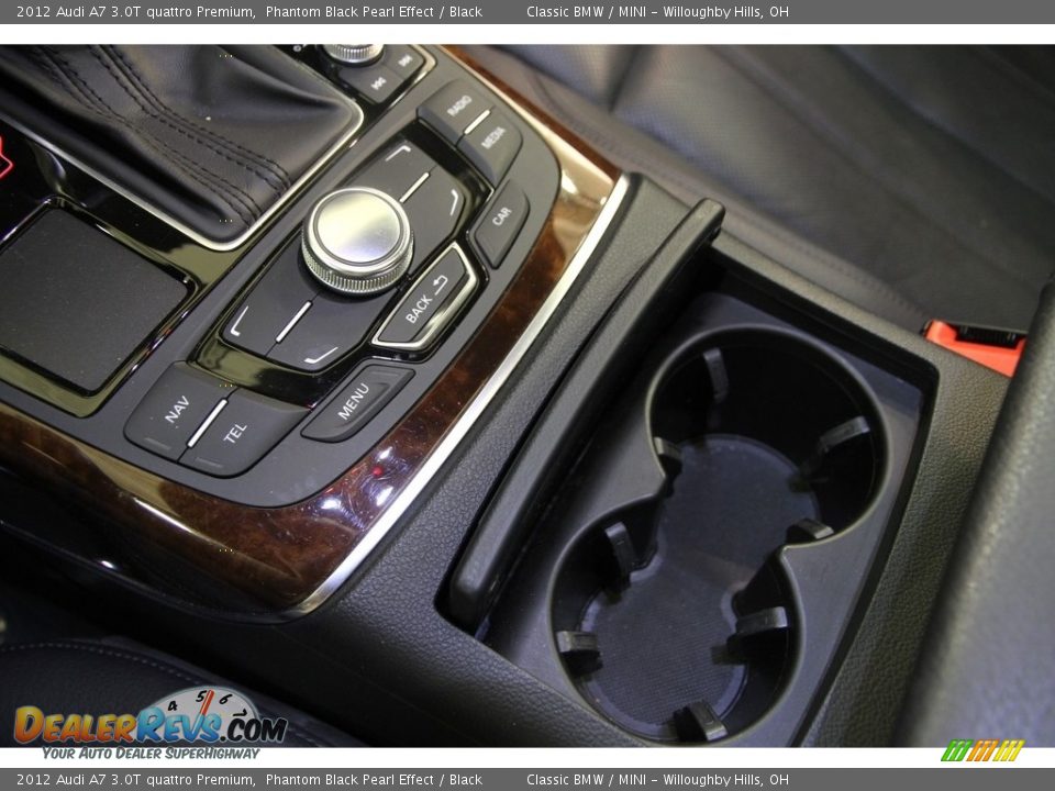 2012 Audi A7 3.0T quattro Premium Phantom Black Pearl Effect / Black Photo #18