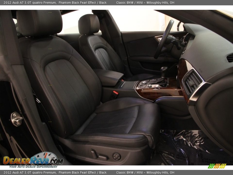 2012 Audi A7 3.0T quattro Premium Phantom Black Pearl Effect / Black Photo #19