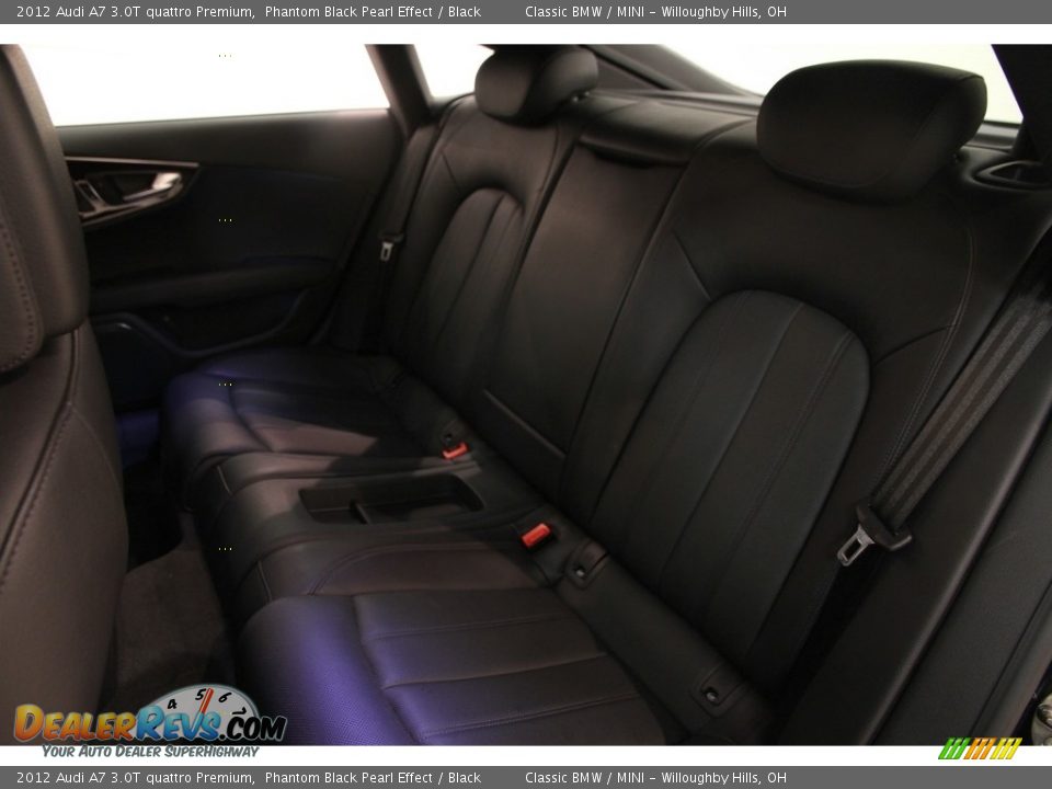 2012 Audi A7 3.0T quattro Premium Phantom Black Pearl Effect / Black Photo #21