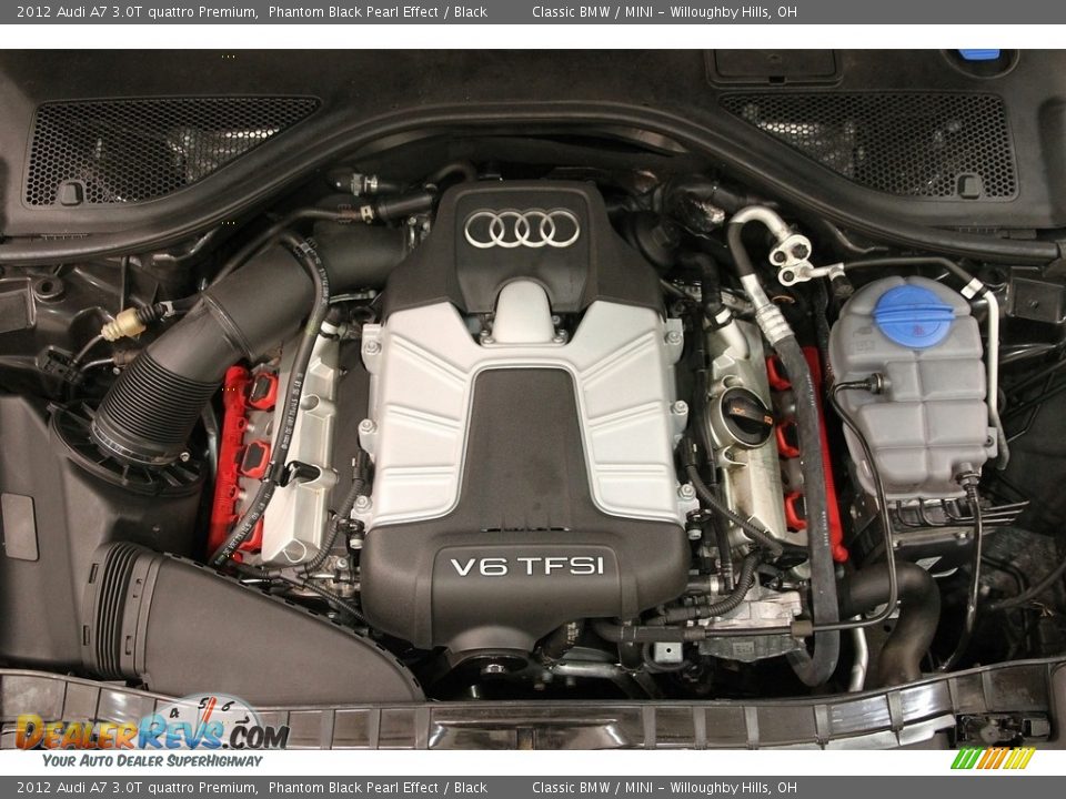 2012 Audi A7 3.0T quattro Premium Phantom Black Pearl Effect / Black Photo #23