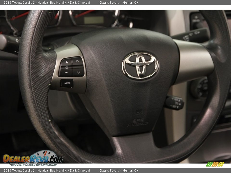 2013 Toyota Corolla S Nautical Blue Metallic / Dark Charcoal Photo #6