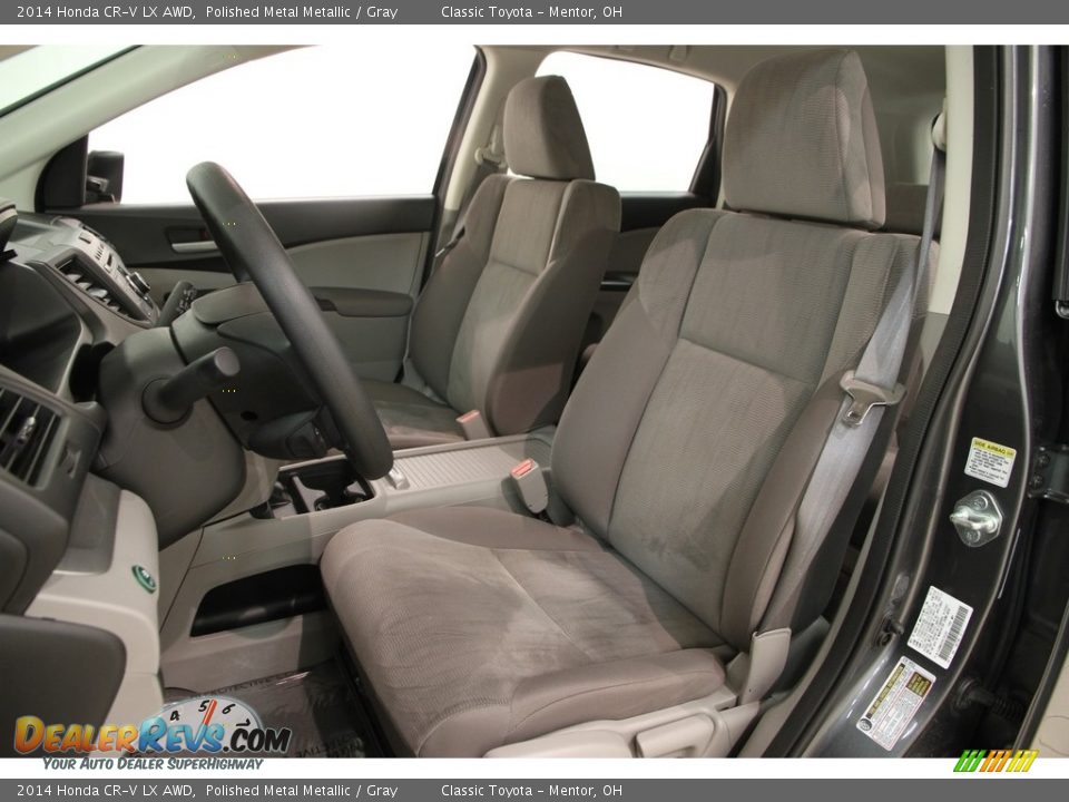 2014 Honda CR-V LX AWD Polished Metal Metallic / Gray Photo #6