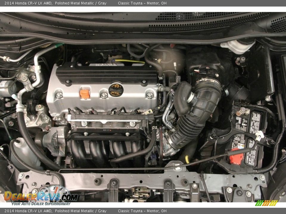2014 Honda CR-V LX AWD Polished Metal Metallic / Gray Photo #18