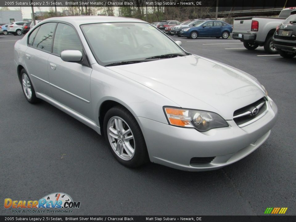 2005 Subaru Legacy 2.5i Sedan Brilliant Silver Metallic / Charcoal Black Photo #4