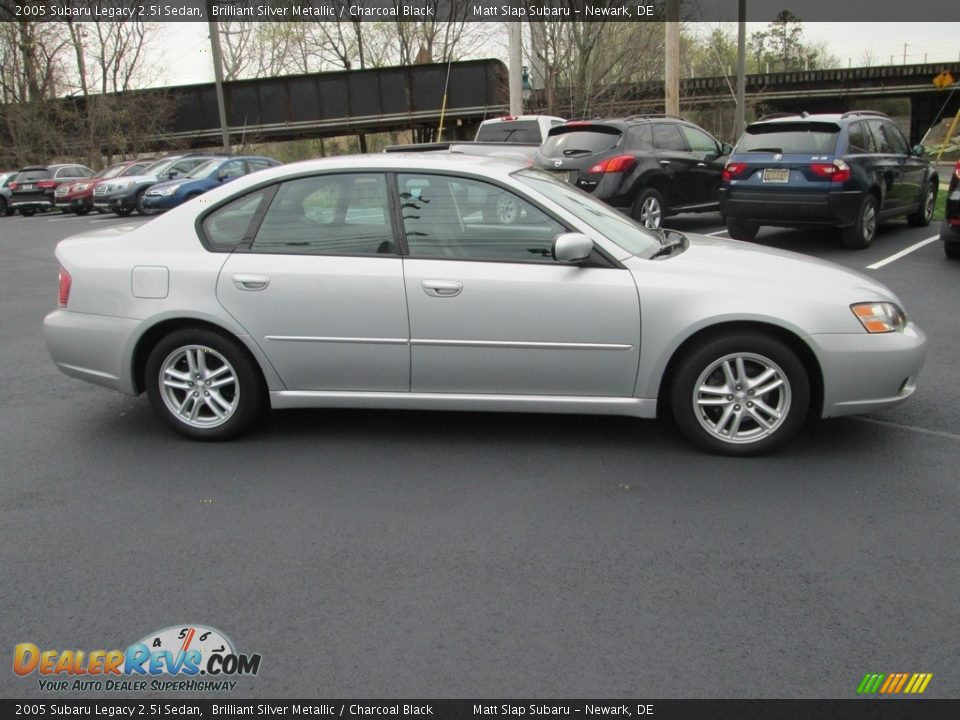 2005 Subaru Legacy 2.5i Sedan Brilliant Silver Metallic / Charcoal Black Photo #5