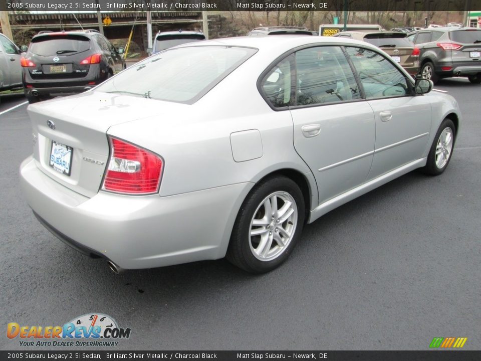 2005 Subaru Legacy 2.5i Sedan Brilliant Silver Metallic / Charcoal Black Photo #6