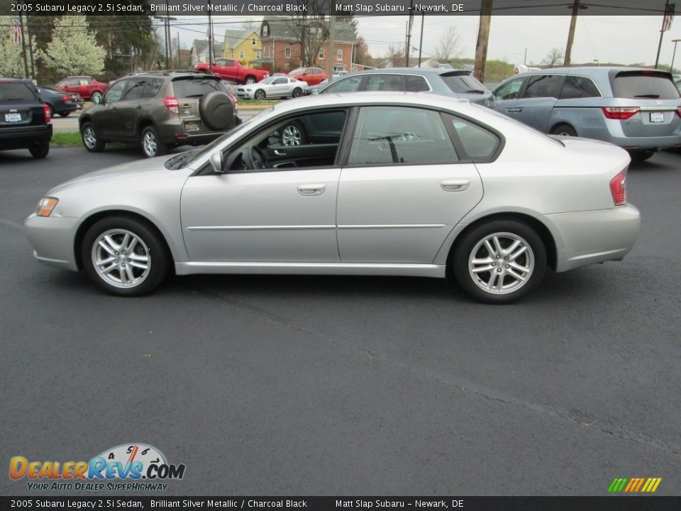 2005 Subaru Legacy 2.5i Sedan Brilliant Silver Metallic / Charcoal Black Photo #9