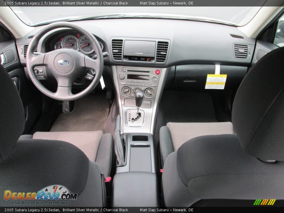 2005 Subaru Legacy 2.5i Sedan Brilliant Silver Metallic / Charcoal Black Photo #23