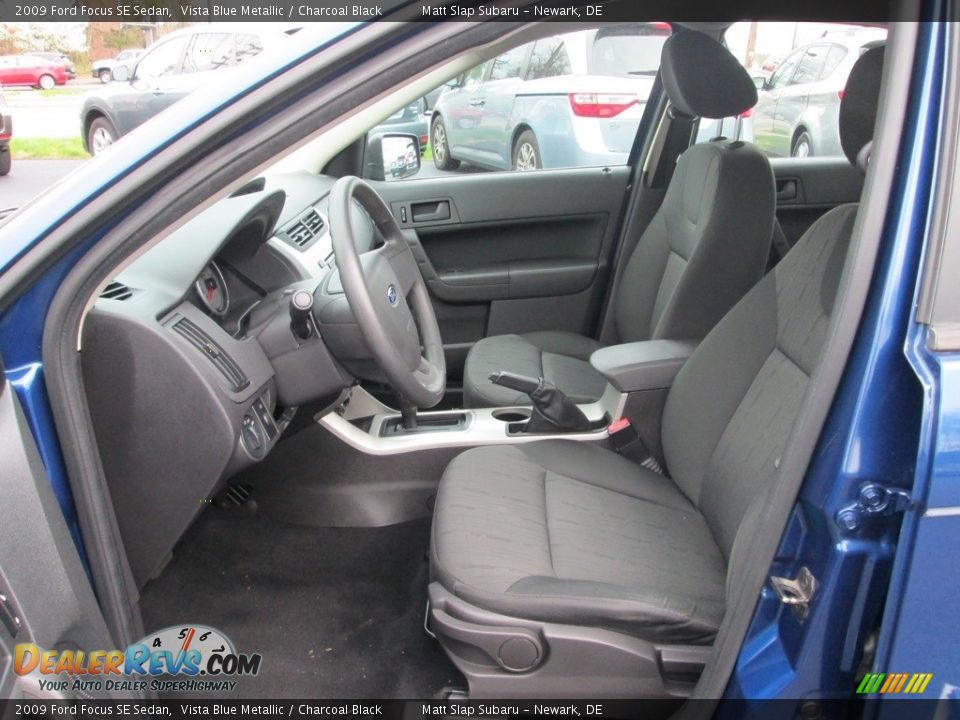 2009 Ford Focus SE Sedan Vista Blue Metallic / Charcoal Black Photo #12