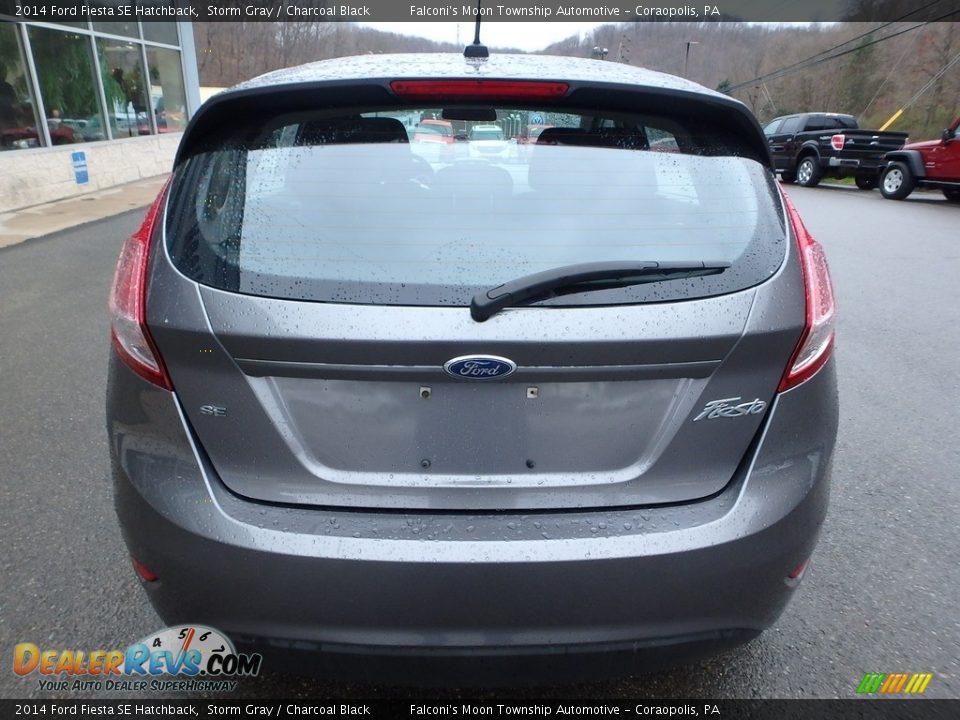 2014 Ford Fiesta SE Hatchback Storm Gray / Charcoal Black Photo #6