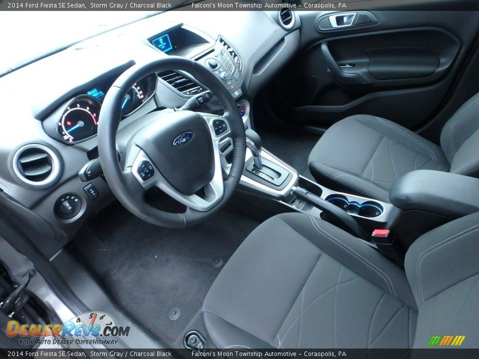2014 Ford Fiesta SE Sedan Storm Gray / Charcoal Black Photo #20