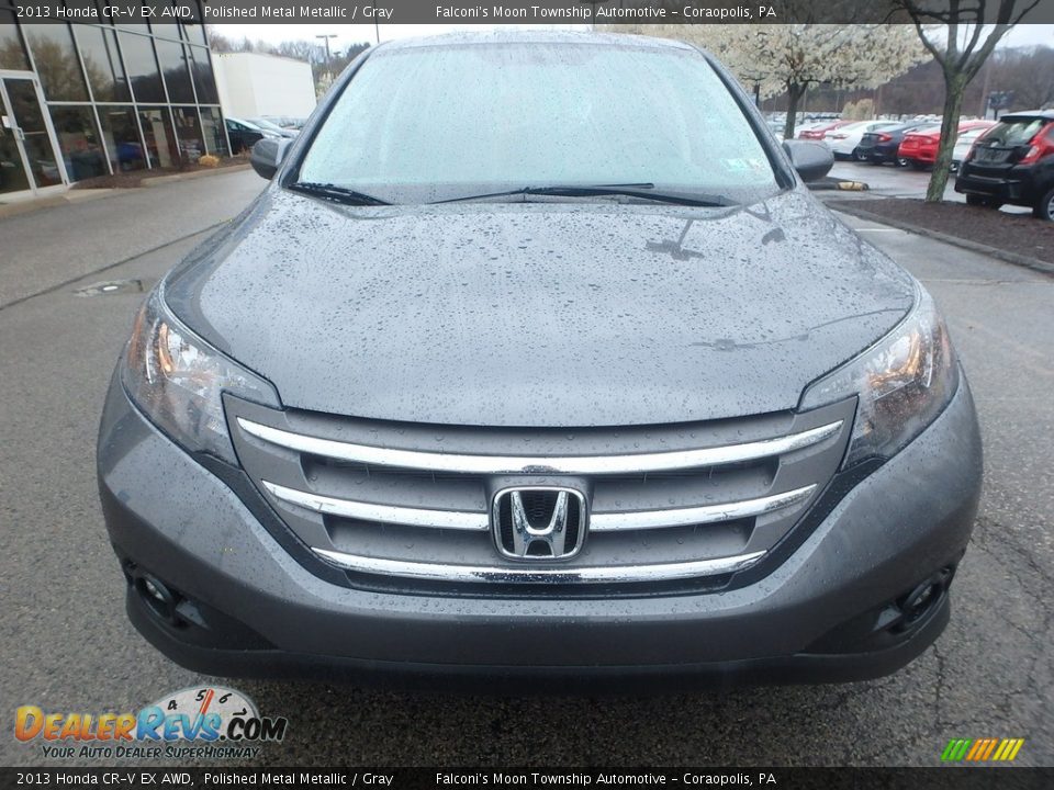 2013 Honda CR-V EX AWD Polished Metal Metallic / Gray Photo #8