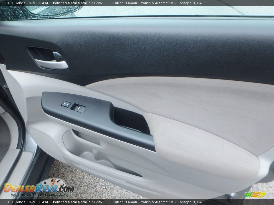 2013 Honda CR-V EX AWD Polished Metal Metallic / Gray Photo #12