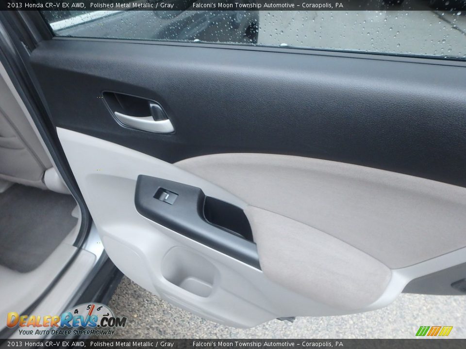 2013 Honda CR-V EX AWD Polished Metal Metallic / Gray Photo #14