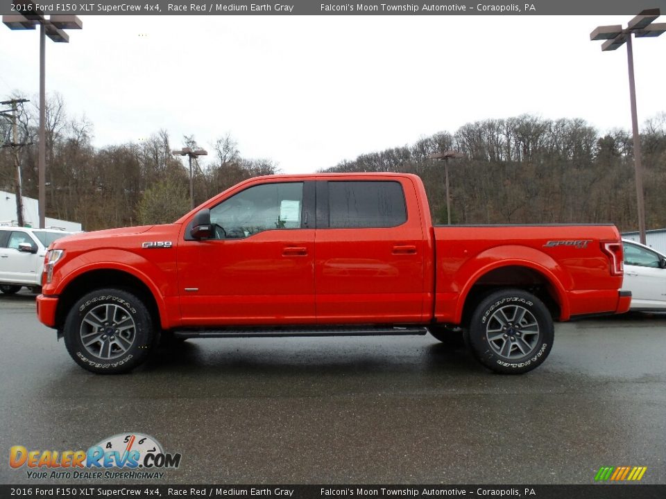 2016 Ford F150 XLT SuperCrew 4x4 Race Red / Medium Earth Gray Photo #1