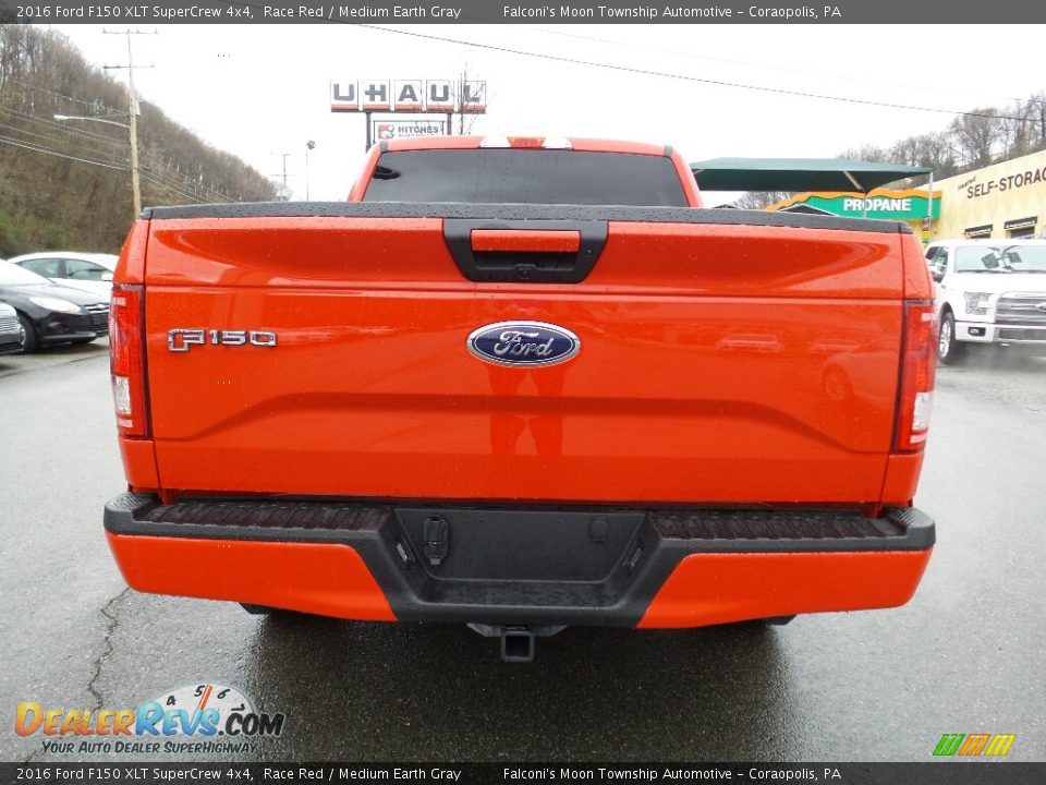2016 Ford F150 XLT SuperCrew 4x4 Race Red / Medium Earth Gray Photo #8