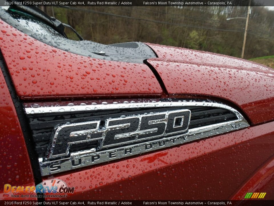 2016 Ford F250 Super Duty XLT Super Cab 4x4 Ruby Red Metallic / Adobe Photo #5