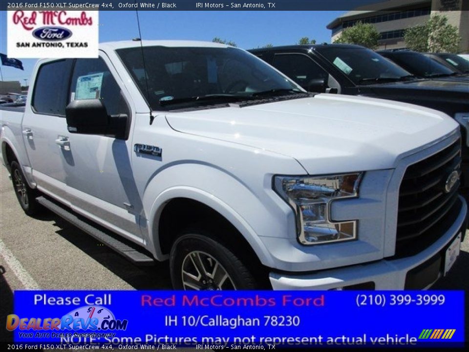2016 Ford F150 XLT SuperCrew 4x4 Oxford White / Black Photo #1