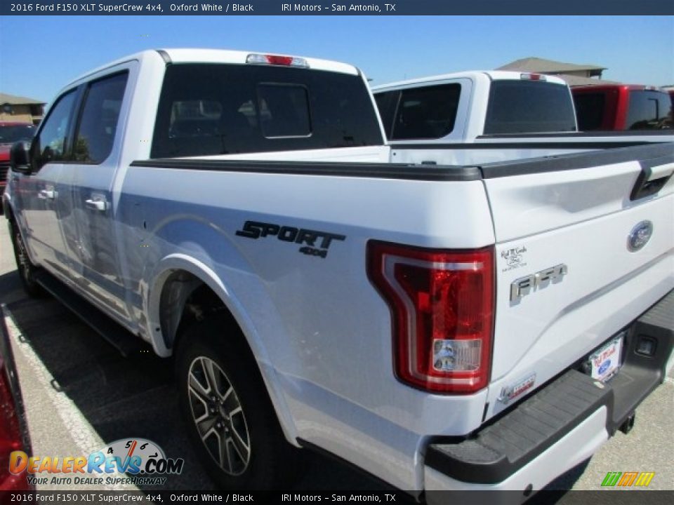 2016 Ford F150 XLT SuperCrew 4x4 Oxford White / Black Photo #6