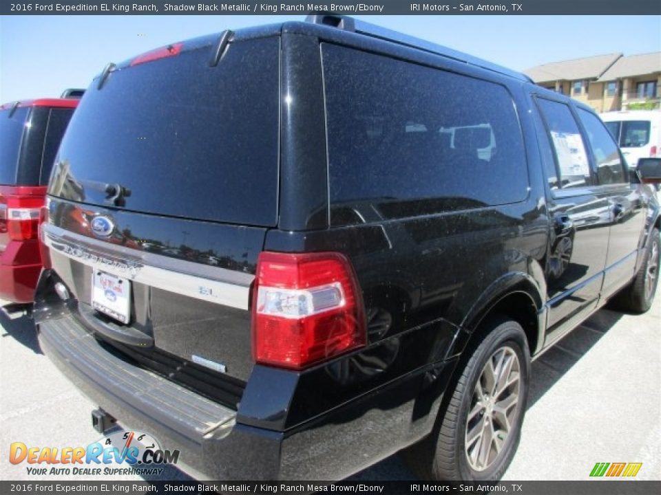 2016 Ford Expedition EL King Ranch Shadow Black Metallic / King Ranch Mesa Brown/Ebony Photo #7