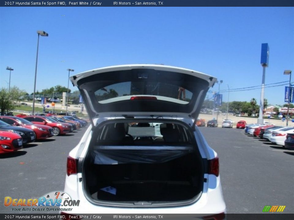2017 Hyundai Santa Fe Sport FWD Pearl White / Gray Photo #9