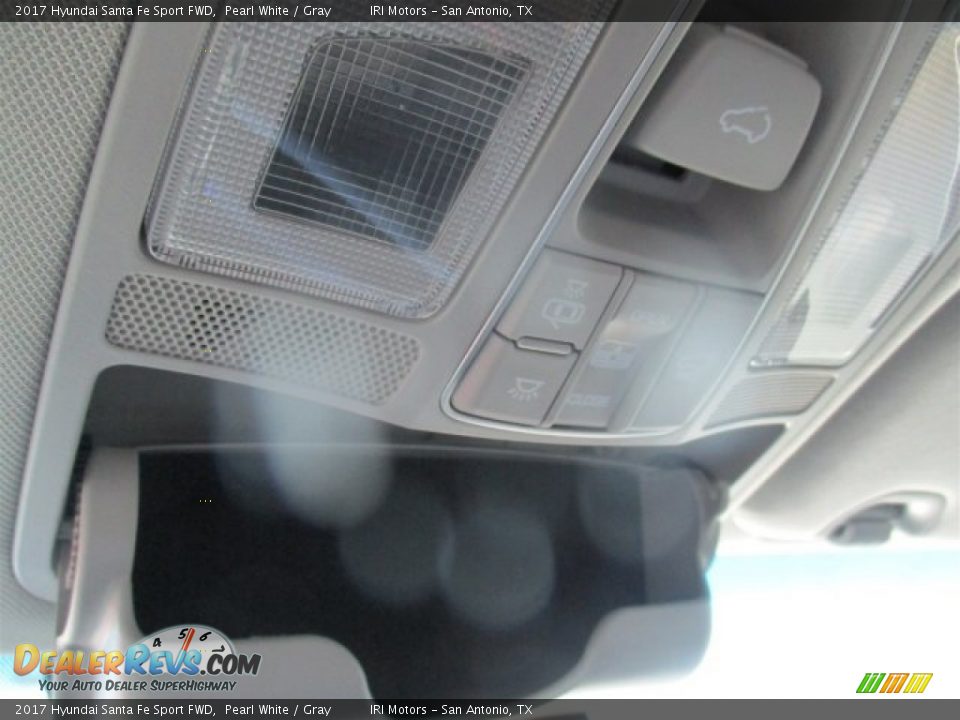 2017 Hyundai Santa Fe Sport FWD Pearl White / Gray Photo #10